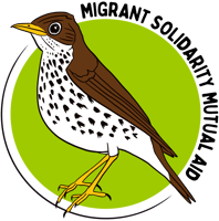 Migrant Solidarity Mutual Aid logo. Migrant Solidarity Mutual Aid logo.
