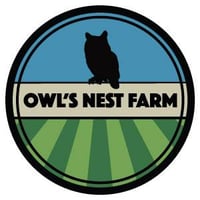 Owl's Nest Farm logo. Owl's Nest Farm logo.