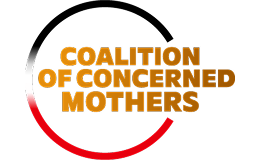Logo for The Coalition of Concerned Mothers. Logo for The Coalition of Concerned Mothers.