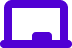 A purple icon of an open laptop.